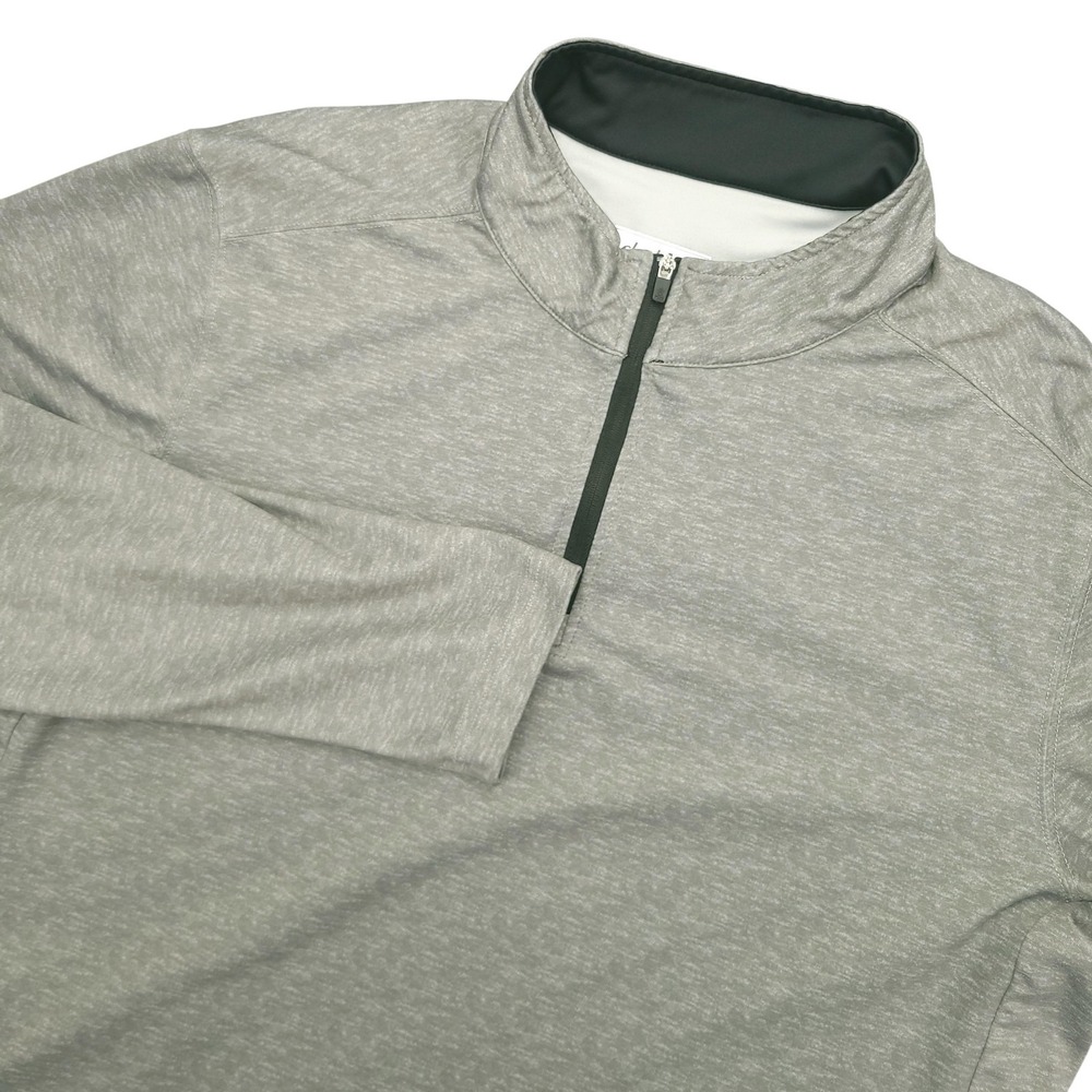 Chubbies Pullover Mens Large Gray 1/4 Zip Long Sleeve Pockets Athletic Top